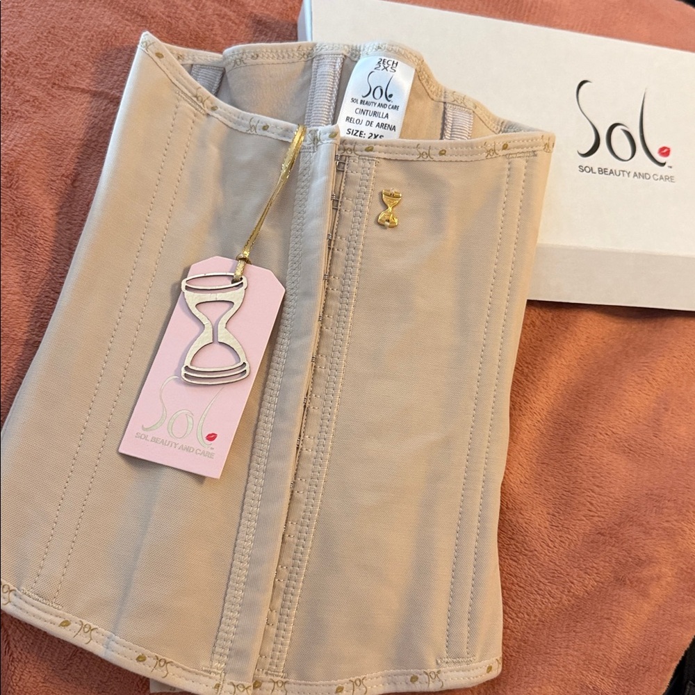 Sol Beauty and Care Beige Corset Waist Trainer size 2xs